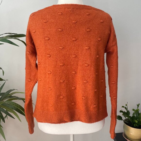 Love By Design Size M Burnt Sienna Color Long Sleeve Acrylic Super Soft Sweater - Picture 2 of 5